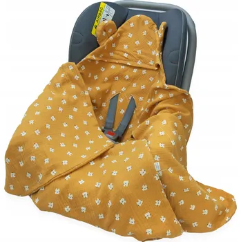 Zavinovačka ZAVINOVAČKA DO AUTOSEDAČKY/NOSÍTKA MUŠELÍNOVÁ S KAPUCÍ, DEKA Kerstin