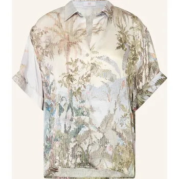 Dámská halenka Riani Dámská Saténová Halenka, zelená / modrá / oranžová, 42