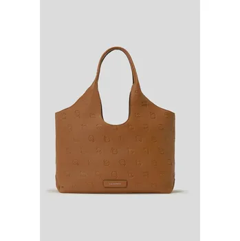 Kabelka Kabelka Karl Lagerfeld IKON MONOGRAM hnědá barva, A3W30302 88X, vel. ONE SIZE