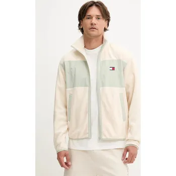 Pánská mikina Fleecová mikina Tommy Jeans DM0DM21906 béžová 08X, vel. L