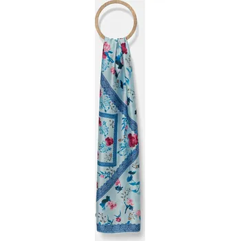 Šála Šála z hedvábné směsi Answear.LAB dámská, modrá barva, vzorovaná ED.YF.58C.iak 55X, vel. ONE SIZE