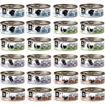 Krmivo pro kočku 3COTY MIX 4 příchutě – mokré krmivo pro kočky – 24x80g