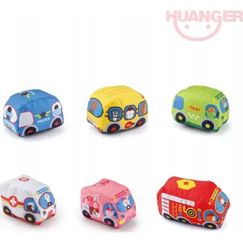 autíčko Bavytoy Sada látkových autíček s podložkou