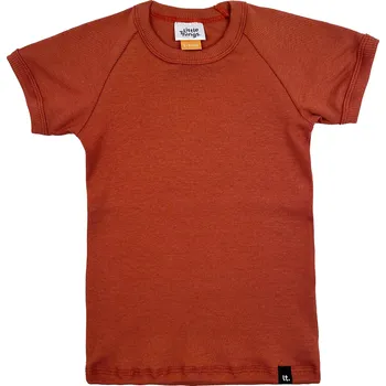 Little Things Skořicové modalové tričko s krátkým rukávem Velikost: 1-3 roky