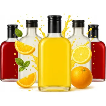 Láhev 5x Butelka PLACATKA 200 Ml + šroubovací víčko na moonshine