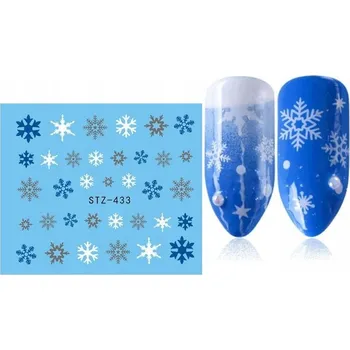 Samolepky na nehty sněhové vločky H41
