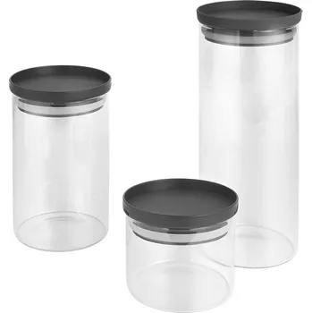 Dóza na potraviny Skleněné dózy na potraviny v sadě 3 ks – Metaltex ID_1746734