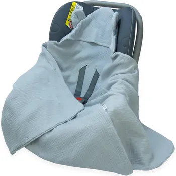 Zavinovačka ZAVINOVAČKA DO AUTOSEDAČKY/NOSÍTKA MUŠELÍNOVÁ S KAPUCÍ, DEKA Kerstin