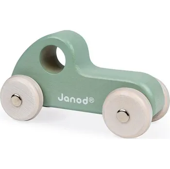 autíčko Janod Sweet Cocoon auto na tlačení Závodnička zelená