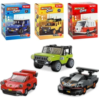 autíčko Teddies 00543034 Blocks Cars 10 x 13 x 6 cm mix druhů