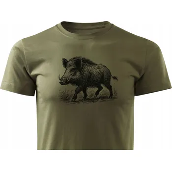 Pánské tričko Pánské tričko s kulatý výstřihem DlaMyśliwego, velikost M