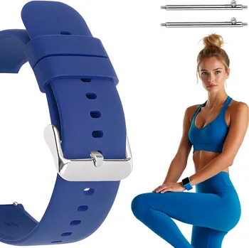 Řemínek na hodinky Univerzální modrý řemínek Polax 20 mm