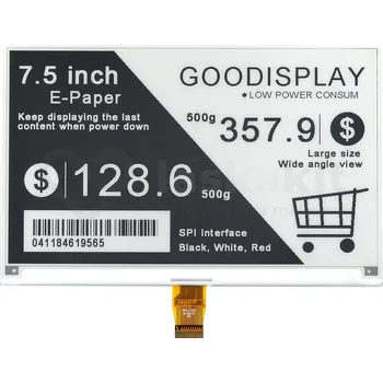Elektronická stavebnice Good Display GDEY075T7 7.5" 800x480 ePaper displej Grayscale