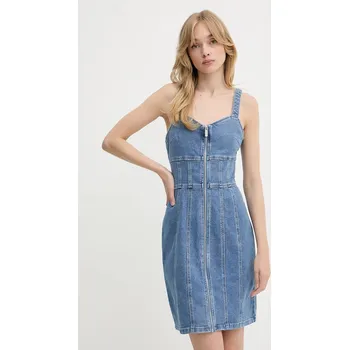 Dámské šaty Džínové šaty Morgan RSTRAP modrá 55X, vel. 40