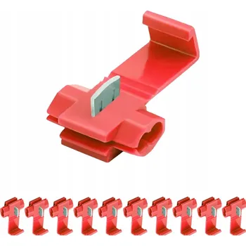 Auto elektroinstalace Konektor, rychlospojka pro vodiče 0.5 - 1.5mm2, červená 10 Ks