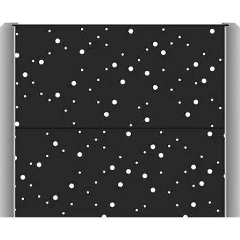 Plot Designový panel do betonových sloupků – 200x50 cm, antracit, vzor kruhy M