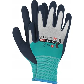 Pracovní obuv Rukavice potažené latexem Reis STUCCO WTUA vel. 7 - S 1 pár