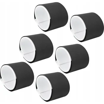 6 KS NASTAVITELNÉ POPRUHY NA LYŽE SE SUCHÝM ZIPEM, ČERNÉ