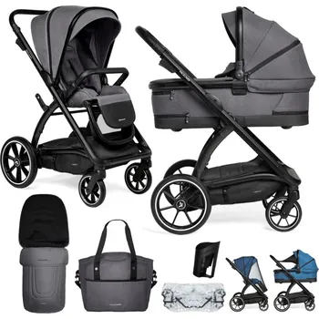 Kočárek pro psa MUUVO Kočárek kombinovaný Trick set 2v1 Iron graphite