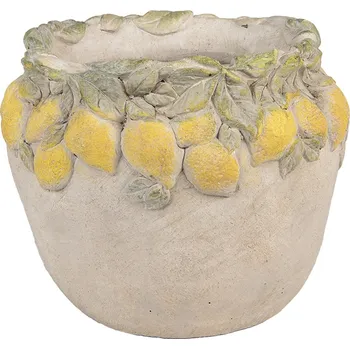 Květináč Clayre & Eef - Cementový květináč LEMONS 6TE0574