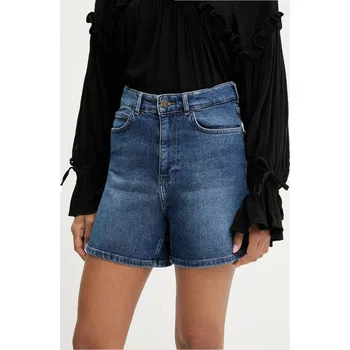 Džínové šortky Answear.LAB dámské, tmavomodrá barva, high waist BS305903.tos 59X, vel. L