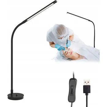 Lampička STOJACÍ LAMPA PODLAHOVÁ LED SVÍTILNA 140 CM STOLNÍ LAMPA LAMPičKA NA ČTENÍ