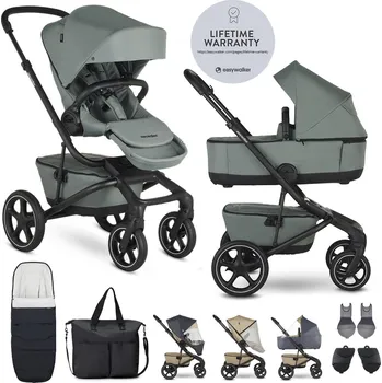 Kočárek pro psa EASYWALKER Kočárek kombinovaný Jimmey Thyme Green XXL RWS