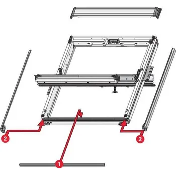 Krycí plechy rámu Roto Q EDX 060/060 Qx400 výprodej