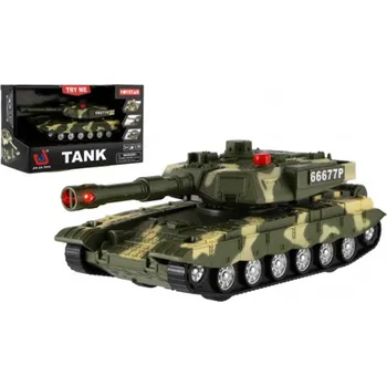 Dětské zboží Teddies Tank na setrvačník - se světlem se zvukem - 20 cm