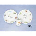 Český porcelán Dětská jídelní sada BERUŠKA porcelán 3 dílná