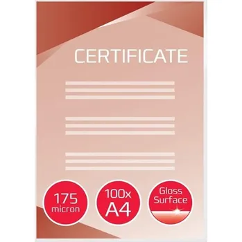 Laminovací fólie Laminovací fólie GBC A4, 2x 175 mikronů, čiré, 100 ks