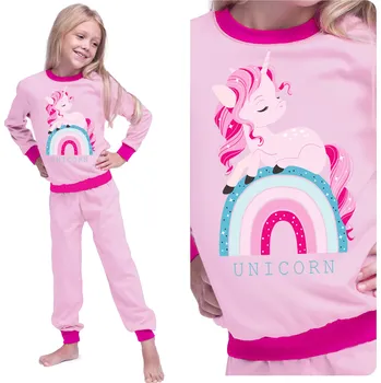 Dámské pyžamo PYŽAMO PRO DÍVKU DLOUHÝ RUKÁV DLOUHÉ KALHOTY BAVLNĚNÉ TEPLÉ 122