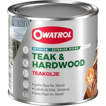 Olej na dřevo TEAK-OLJE ochranný olej na exotické dřevo a zahradní nábytek 0,5L