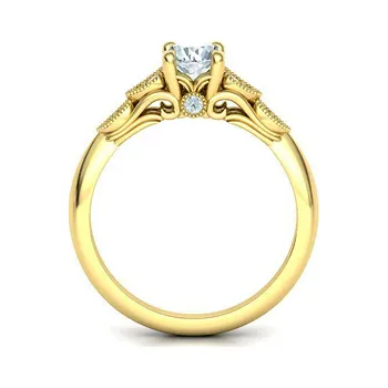 Prsten Zásnubní prsten GRAND DUKE 44 / Diamant 0.51 ct / Žlutá