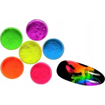 Přípravek na nehty Prášky na nehty Monica's Nails kouřový efekt 2 g x 6 kusů, vícebarevné