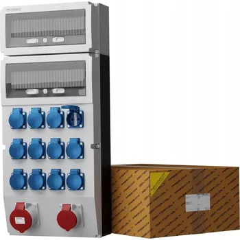 Rozvaděč Staveništní rozvaděč eXT 32A 16A 12x230V Schuko Mennekes Doktorvolt 2308