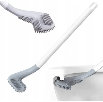 WC štětka Silikonový kartáč na WC pro čistou toaletu i v těžko dostupných místech