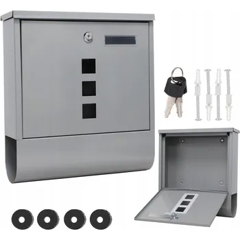 Poštovní schránka Poštovní schránka s novinami TabPrint, šedá