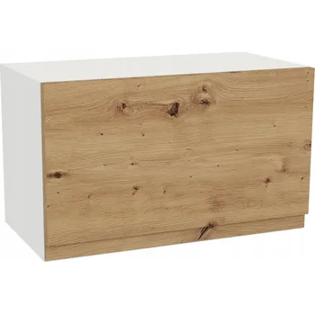 Kuchyňská skříňka Horní skříňka nad digestoř 60/36 FREZO Bílý předek Bezúchytková Dub Artisan