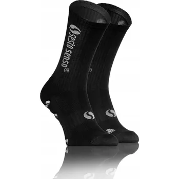 PONOŽKY SPORTOVNÍ tréninkové fotbalové DLOUHÉ černé Sesto Senso *35-38