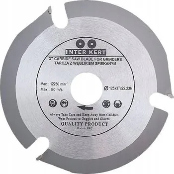 Řezný kotouč Kotouč na řezání dřeva Inter-Kert 125x22,2 mm