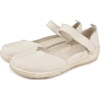 Dámské baleríny Vlnka Dámské kožené baleríny s podporou klenby Meda krémová velikost obuv dospělí 39