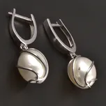 Goldpoint Stříbrné náušnice s bílou perlou Varianta: stříbrné náušnice