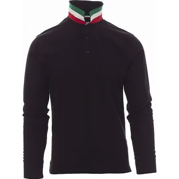 Pánská košile LONG NATION ČERNÁ polokošile dl.rukáv