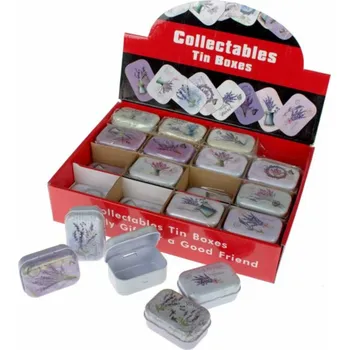 Dóza na potraviny Casa de Engel Home Plechové dózy (mix designů) - sada 32ks, 0/16 Fialová UNI (2830673)