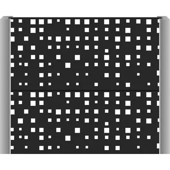 Plot Designový panel do betonových sloupků – 200x50 cm, antracit, vzor kostičky