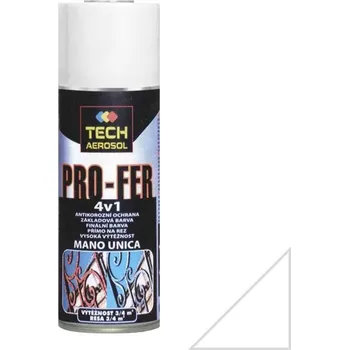 Barva ve spreji Barva ve spreji TECH PRO-FER 4v1 RAL 9010 bílá lesklá