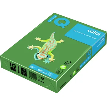 Barevný papír Barevný kancelářský papír zelená intensivní tmavá A4 80g 500ls IQ Color