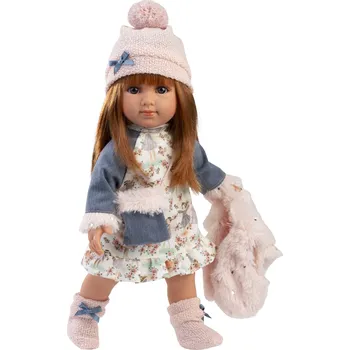 Panenka Llorens 53555 NICOLE - realistická panenka s měkkým látkovým tělem - 35 cm