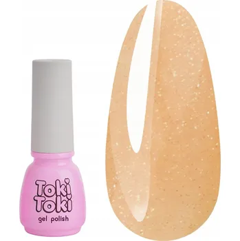 Lak na nehty Hybridní lak na nehty Toki-Toki 22 nude se třpytkami 5 ml